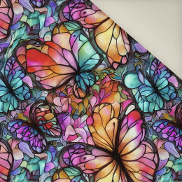 BUTTERFLIES / STAINED GLASS- Upholstery velour 