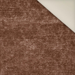 VINTAGE LOOK JEANS (brown)- Upholstery velour 