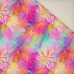RAINBOW FLOWERS - Upholstery velour 