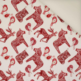 WINTER ANIMALS pat. 3 (NORDIC CHRISTMAS)- Upholstery velour 