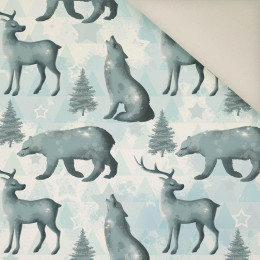 WINTER ANIMALS (WINTER IN THE MOUNTAINS)- Upholstery velour 
