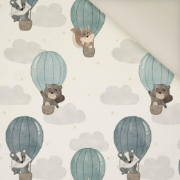 ANIMALS IN CLOUDS pat. 3- Upholstery velour 