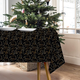 GOLD CHRISTMAS WZ. 5 - Woven Fabric for tablecloths