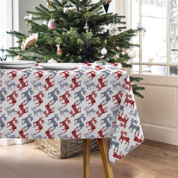 REINDEERS  (NORDIC CHRISTMAS) - Woven Fabric for tablecloths