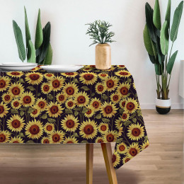 PAINTED SUNFLOWERS pat. 2 - Woven Fabric for tablecloths