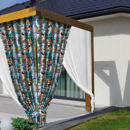 WATER-COLOR JUNGLE - Woven fabric for outdoor curtains
