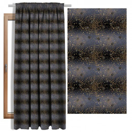 GOLDEN WEB (ENCHANTED NIGHT) - Blackout curtain fabric