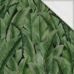 BANANA LEAVES pat. 4 (JUNGLE) - looped knit fabric with elastane