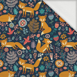 FOXES IN THE FORREST - looped knit fabric with elastane