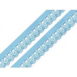 Elastic lace band 15mm - baby blue