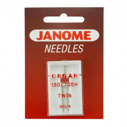 Woven fabric twin needle JANOME 100/4,0