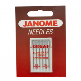 Serger and coverlock needles JANOME 6 pcs set - mix