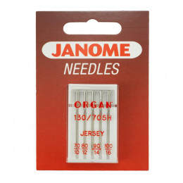 Knit fabric ballpoint needles JANOME 5 pcs set - mix