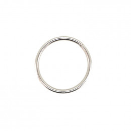 Metal ring 30 mm - silver