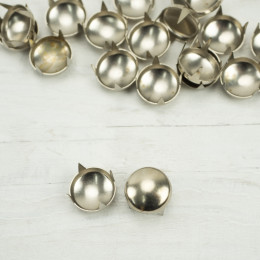 Rivet round (with spikes) - 10 mm - silver 