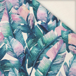 WATER-COLOR LEAVES - Linen 100%