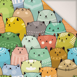 Colourful cats - PERKAL Cotton fabric