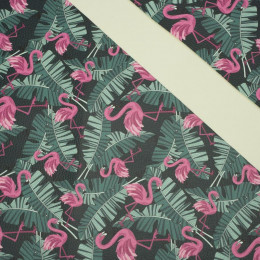 FLAMINGOS WITH LEAVES (46 cm x 50 cm) - thick pressed leatherette