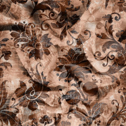 FLORAL  pat. 9 / peach fuzz - Cotton muslin