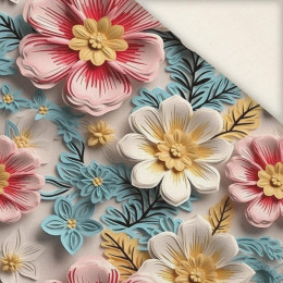 FLOWERS 3D PAT. 11 - Linen 100%