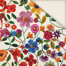 FLOWERS 3D PAT. 1 - Linen 100%
