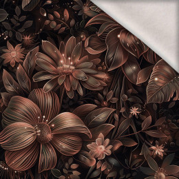 FLOWERS WZ.10/ Mocha Mousse  - brushed knitwear with elastane ITY