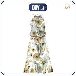 DRESS "DALIA" MAXI - FLOWERS PAT.18 - sewing set