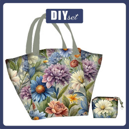 XL bag with in-bag pouch 2 in 1 - FLOWERS PAT.15 - sewing set