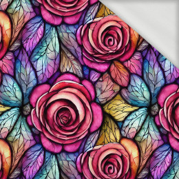 FLOWERS WZ.31 - looped knit fabric