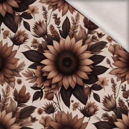 FLOWERS WZ.7/ Mocha Mousse  - brushed knitwear with elastane ITY