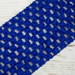 Crochet Elastic Stretch Band width 7 cm Tutu  - cornflower
