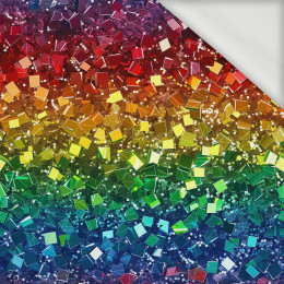 HOLOGRAPHIC RAINBOW wz. 2 - looped knit fabric