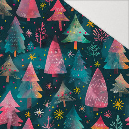 Pink Vintage Christmas wz. 5 - Hydrophobic brushed knit