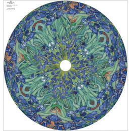 IRISES (Vincent van Gogh) -  big circle skirt panel 