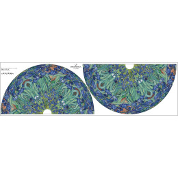 IRISES (Vincent van Gogh) - circle skirt panel