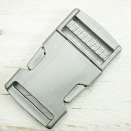 Plastic Side release Buckle P 30 mm - silver