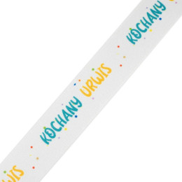Woven printed elastic band 30mm - KOCHANY URWIS