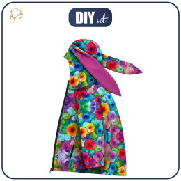 KIDS JACKET BUNNY (ZOE) - COLORFUL ABSTRACTION pat. 2 - sewing set