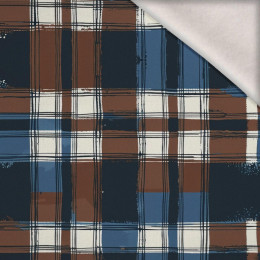 CHECK / Mocha Mousse  - brushed knitwear with elastane ITY