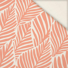 LEAVES WZ. (apricot) - Linen 100%