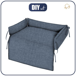 ANIMAL BED - LINEN / jeans - sewing set