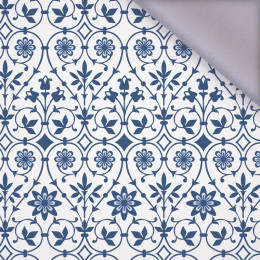 FLOWERS pattern no. 1 (classic blue) - softshell