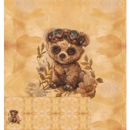 BEAR STEAMPUNK FOREST PAT. 1 - PANORAMIC PANEL 60cm