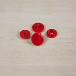 Snaps KAM, plastic fasteners 10mm -DARK RED 10 sets