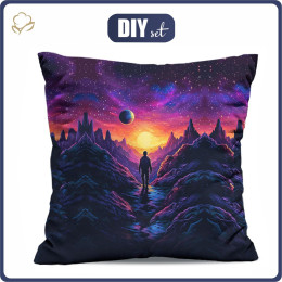 PILLOW 45X45 - NEON GALAXY pat.5 - sewing set