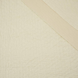 WEAVE / vanilla - quilted jacquard knit fabric