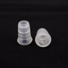 Plastic Cord Ends 17mm - transparent
