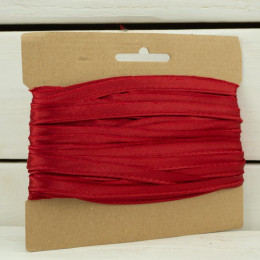 Satin Bias Insertion Piping width 10 mm - RED - 20 m