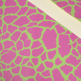 NEON SPOTS PAT. 4 - thick pressed leatherette