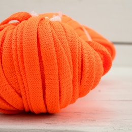 Flat String, width 12 mm - neon orange